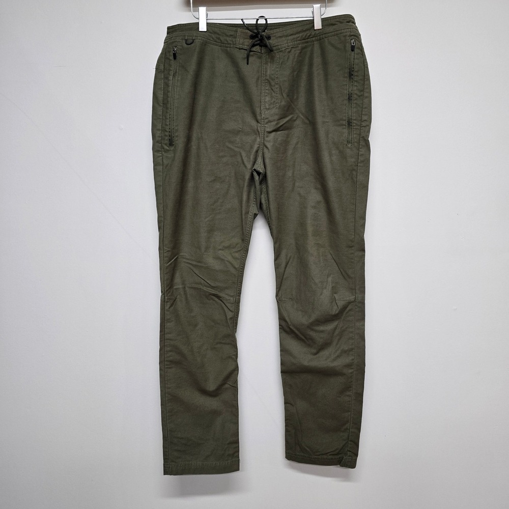 Roark Layover Pants Mens 34 Green Cotton Nylon Stretch Hiking Adventure Utility